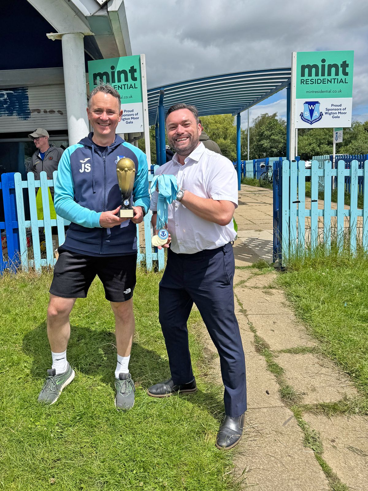 Mint Residential presenting trophies at Wigton Moor Gala